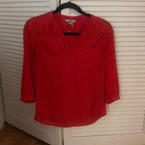 COPY - Red H&M blouse perfect for everyday wear!